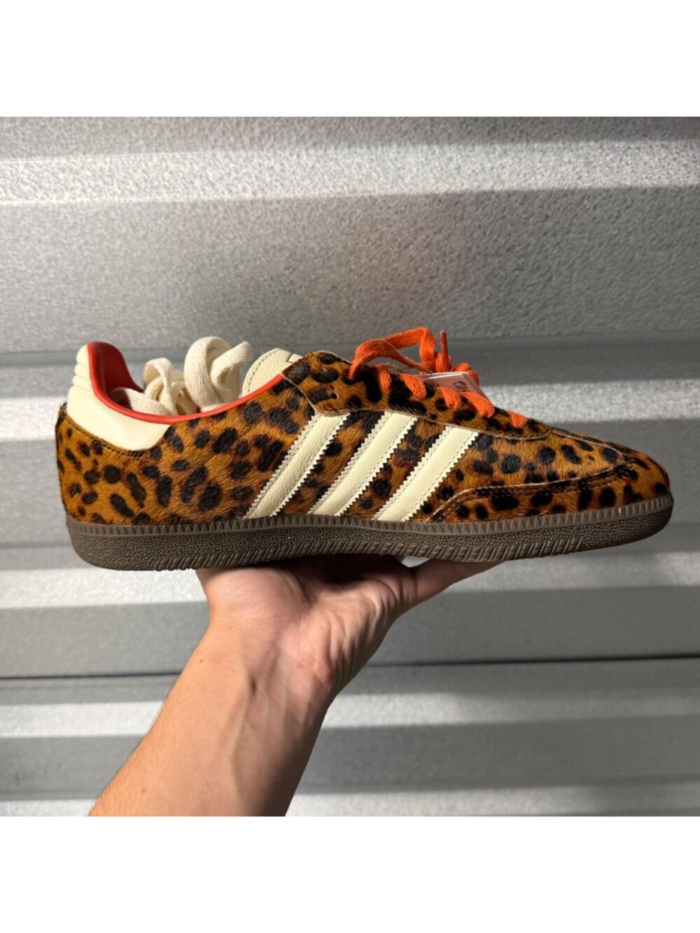 adidas Samba OG Preloved Red Leopard (JI2734) Women's Size 6 - Picture 3 of 5